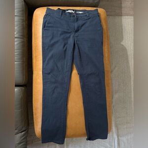 RSQ Men’s slim fit straight 30x32 navy chino pants